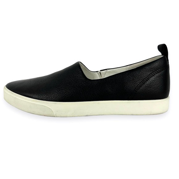 ECCO Gillian Black Leather Two Tone Pointed Toe Slip On Sneaker Size 41 - Picture 1 of 13